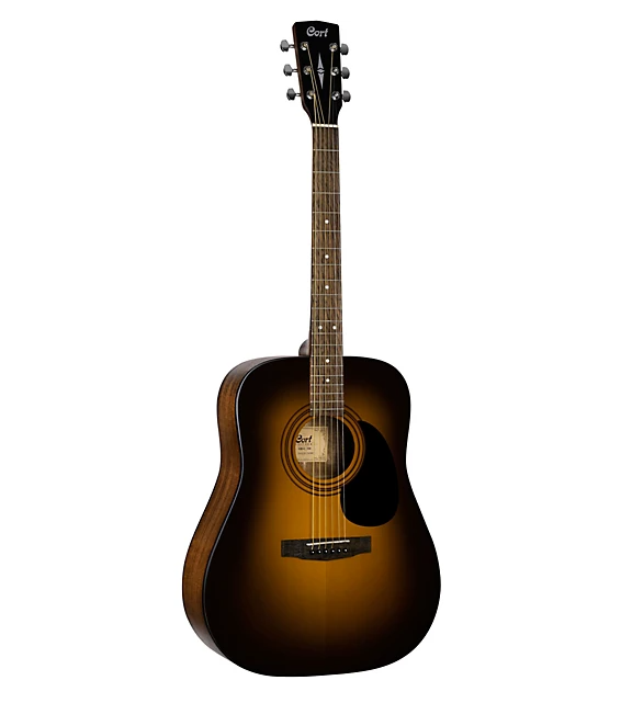 Cort AD810 Standard Series Dreadnought Acoustic Guitar Satin Sunburst