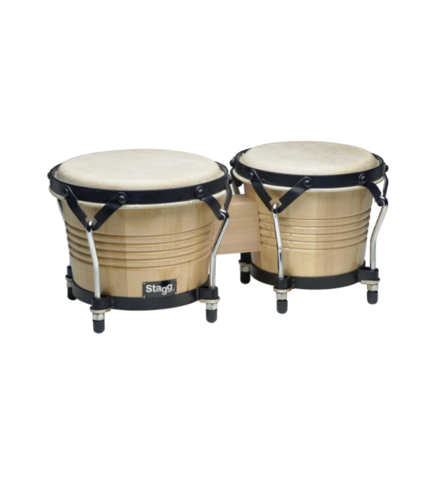 Stagg Wooden Bongos 7.5" & 6.5"