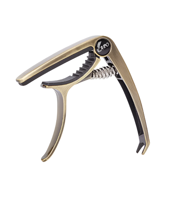 Guitar Capo - Acoustic or Electric - Brushed Brass