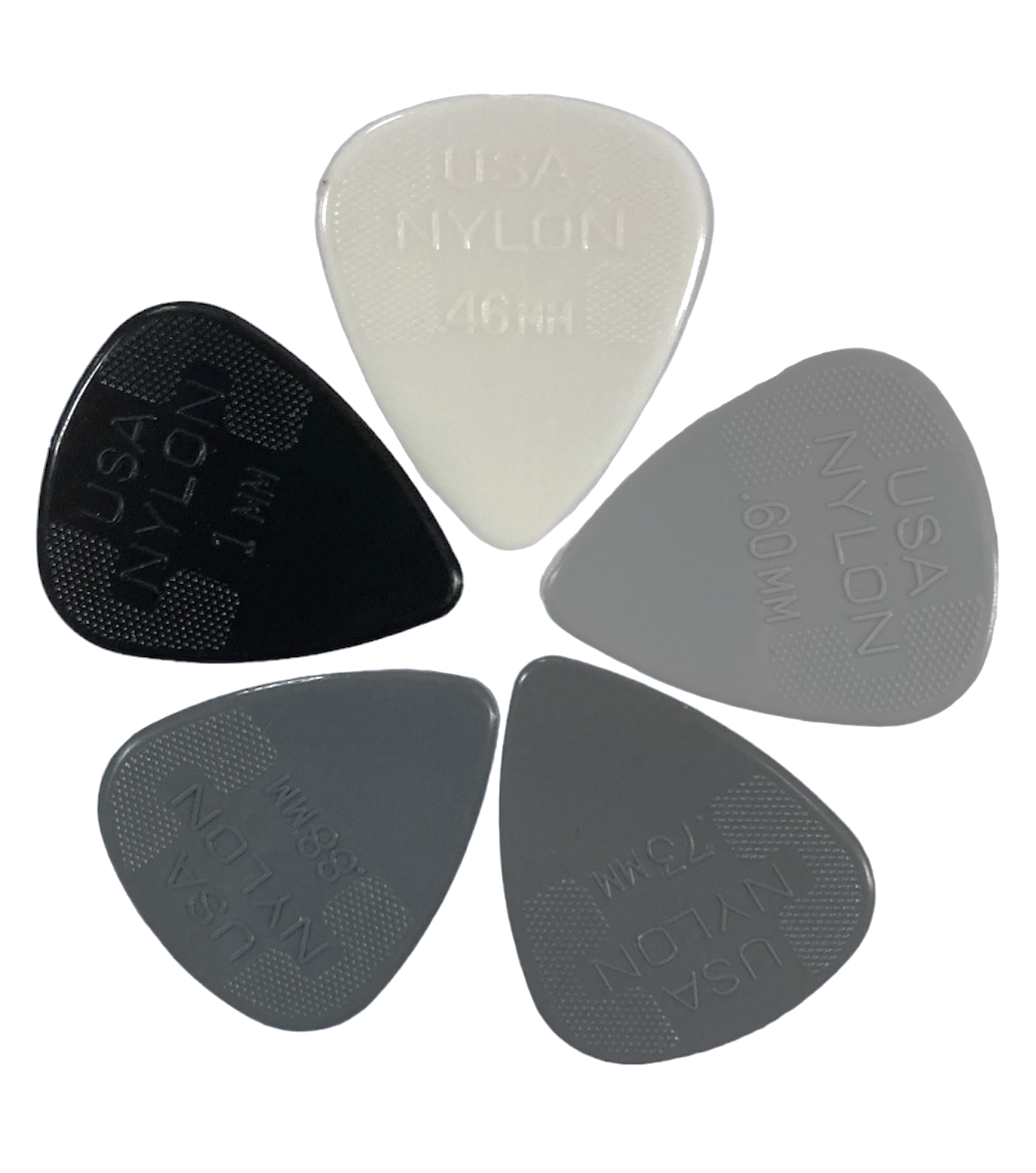 Dunlop Nylon Standard Guitar Pick 1 Dozen - Choose Size