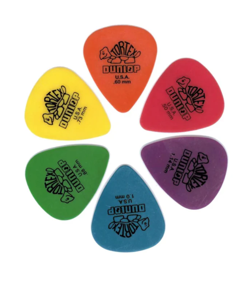 Dunlop Tortex Standard Guitar Picks 1 Dozen - Choose Size