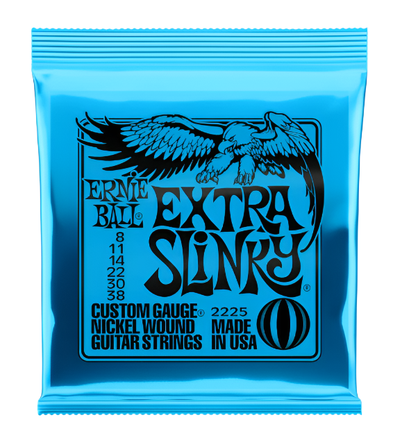 Extra Slinky Nickel Wound Electric Guitar Strings 8-38 Gauge