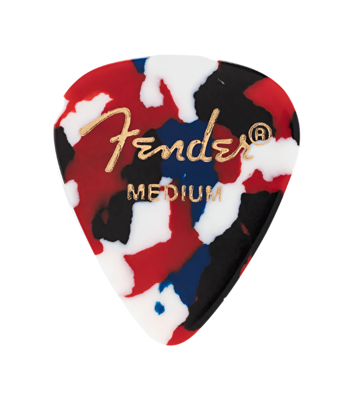 Fender Premium Celluloid Picks, 351 Shape -12 Pack - Confetti - Medium