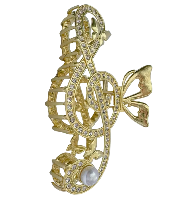 Treble Clef Butterfly Hair Clip - Various Designs