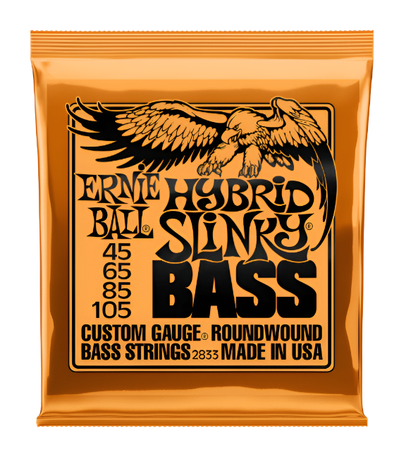 Hybrid Slinky Nickel Wound Electric Bass Strings 45-105 Gauge