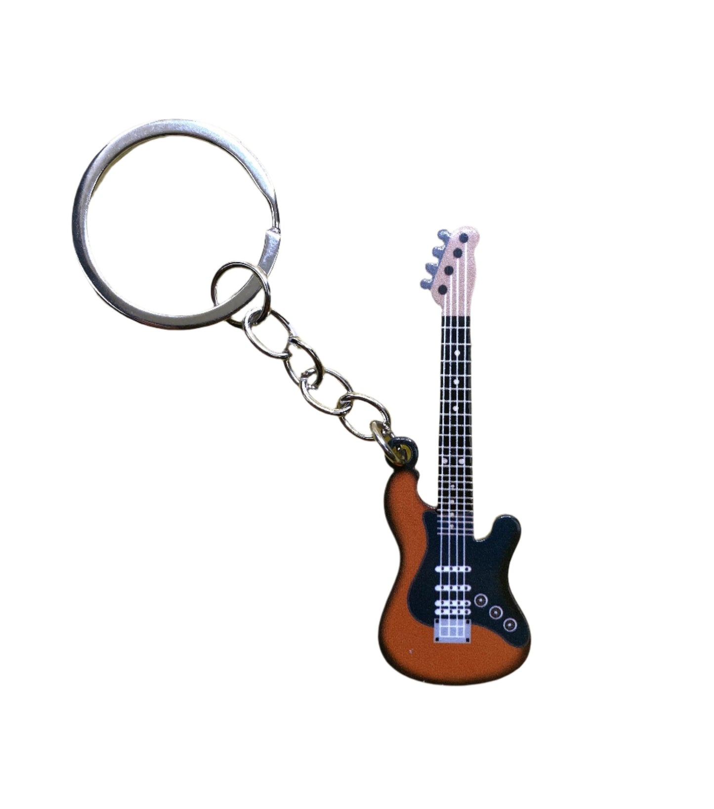 Bass Guitar Keychain - Sunburst