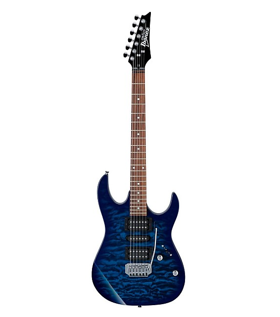 Ibanez GRX70QA Electric Guitar Transparent Blue Burst