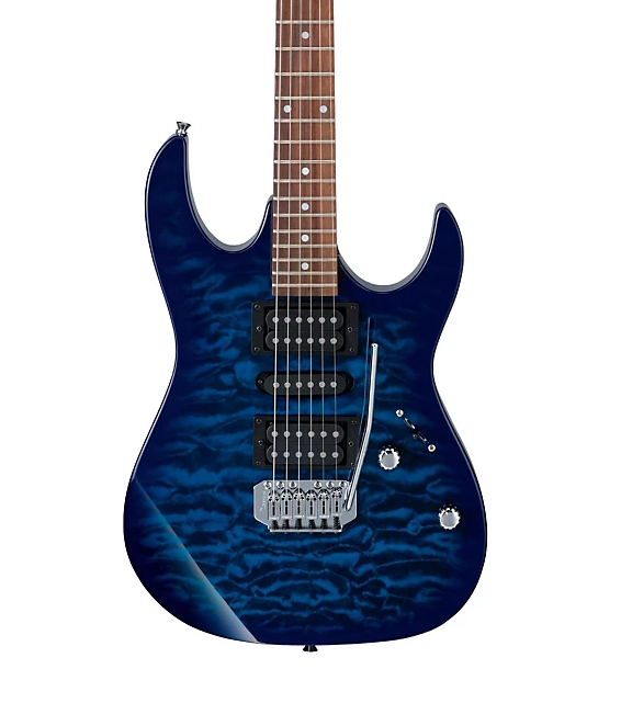 Ibanez GRX70QA Electric Guitar Transparent Blue Burst