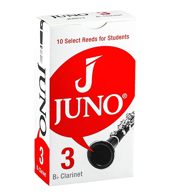 Vandoren JUNO Bb Clarinet, Box of 10 Reeds - Sizes 2 - 2.5