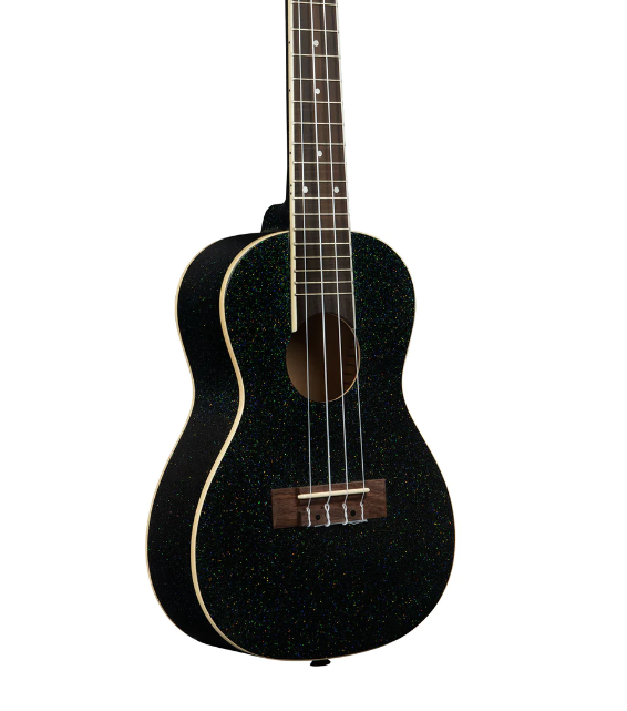 Kala Galaxy Black Sparkle Concert Ukulele