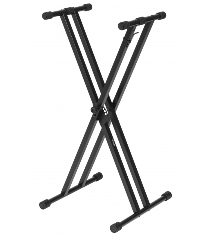 Stagg KXSQ5 Keyboard Stand - Double Braced X-Style Heavy Duty