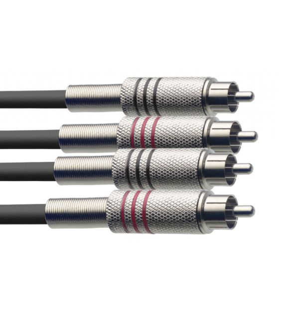Stagg Twin Cable RCA/RCA (m/m) 6 Feet