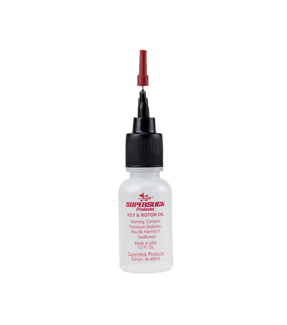 Superslick Key & Rotor Oil, with Needle Tip Oiler, .50 oz (15 mL)
