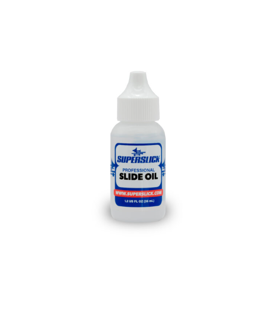 Superslick Trombone Slide Oil, Light Viscosity - 1.2 oz, 1.25 oz or 2 oz Bottle
