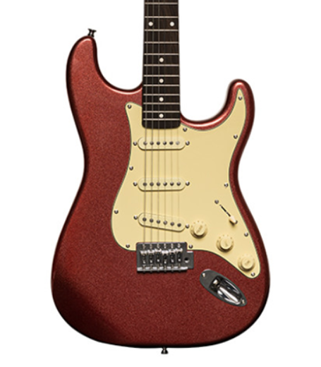 Stagg SES-30 SSS Electric Guitar Candy Apple Red