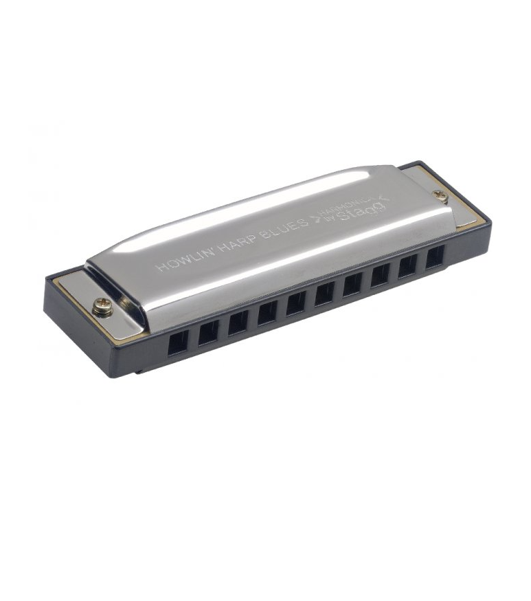 Stagg Blues harmonica Various Keys w/ Case