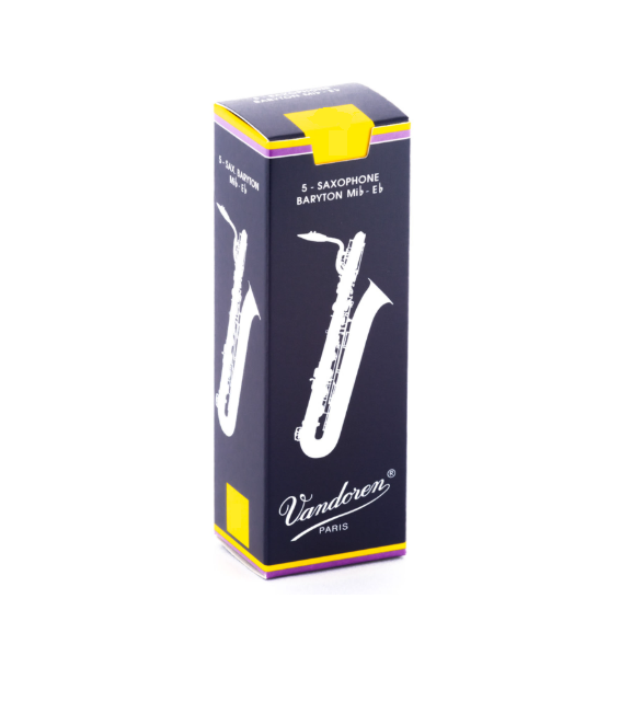 Vandoren Traditional Baritone Sax Reeds Box of 5 - Sizes 2 - 3.5