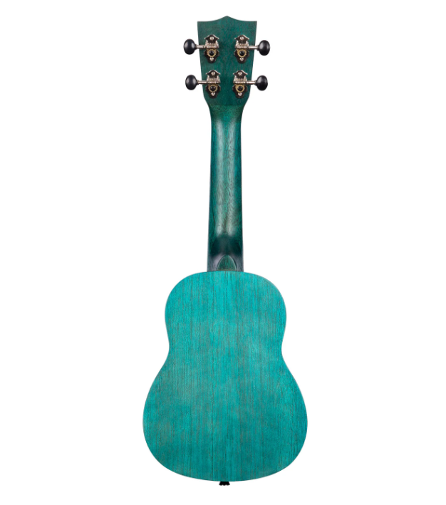 Kala Ocean Blue Watercolor Meranti Soprano Ukulele