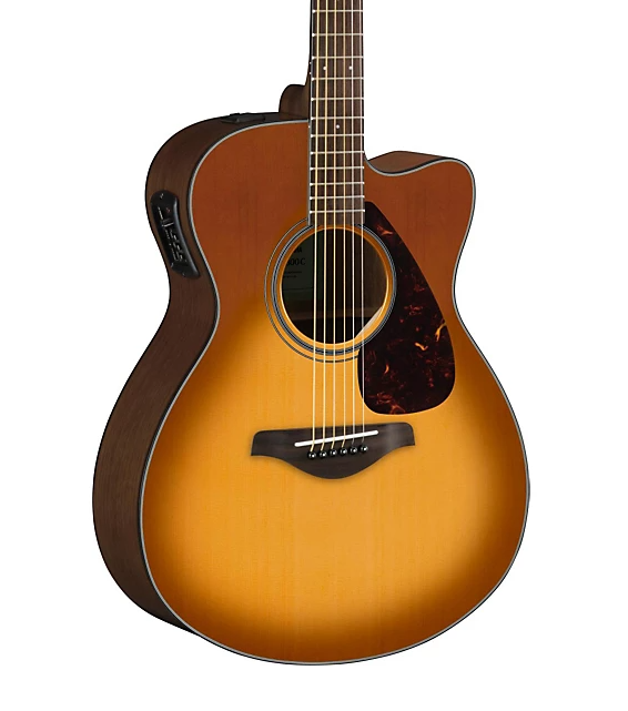 Yamaha FSX800C Small-Body Acoustic-Electric Guitar Sand Burst