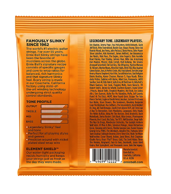 Ernie Ball 2222 Nickel Hybrid Slinky Electric Guitar Strings