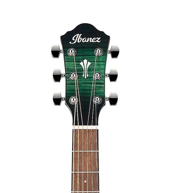 Ibanez AEG70 Flamed Maple Top Grand Concert A/E Guitar Emerald Burst