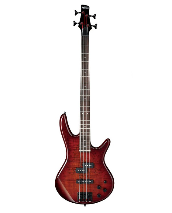 Ibanez GSR200SM 4-String Electric Bass Charcoal Brown Burst Rosewood fretboard