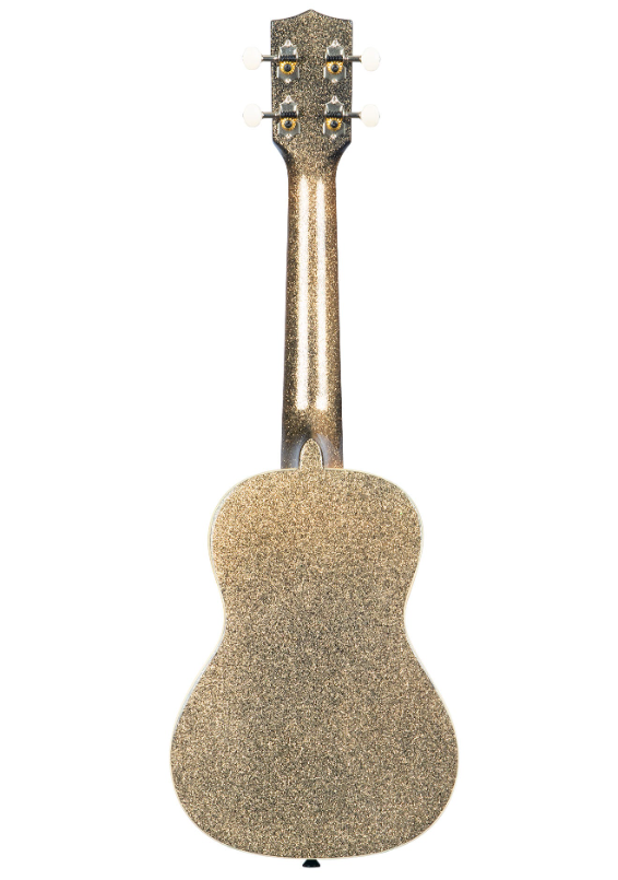 Kala Stardust Gold Sparkle Concert Ukulele
