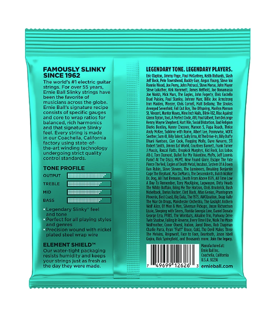 Ernie Ball 2626 Nickel Not Even Slinky Drop Tuning Electric Guitar Strings