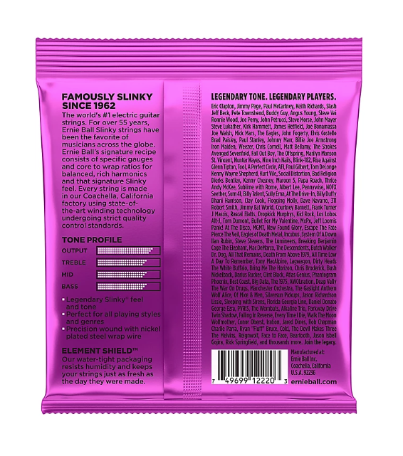 Ernie Ball 2220 Power Slinky Nickel Electric Guitar Strings