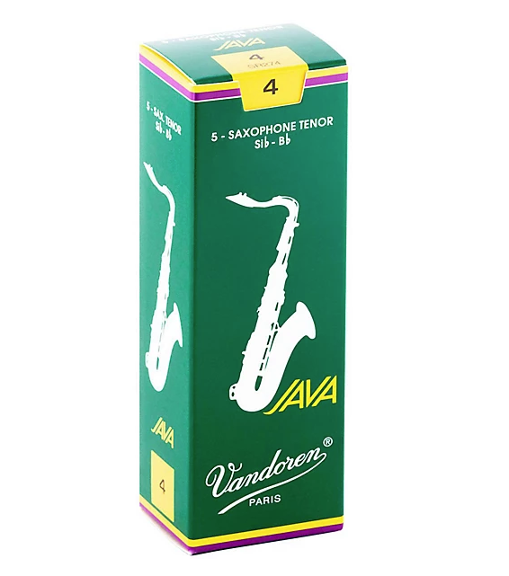 Vandoren JAVA Tenor Saxophone Reeds - Box of 5 - Sizes 2-5