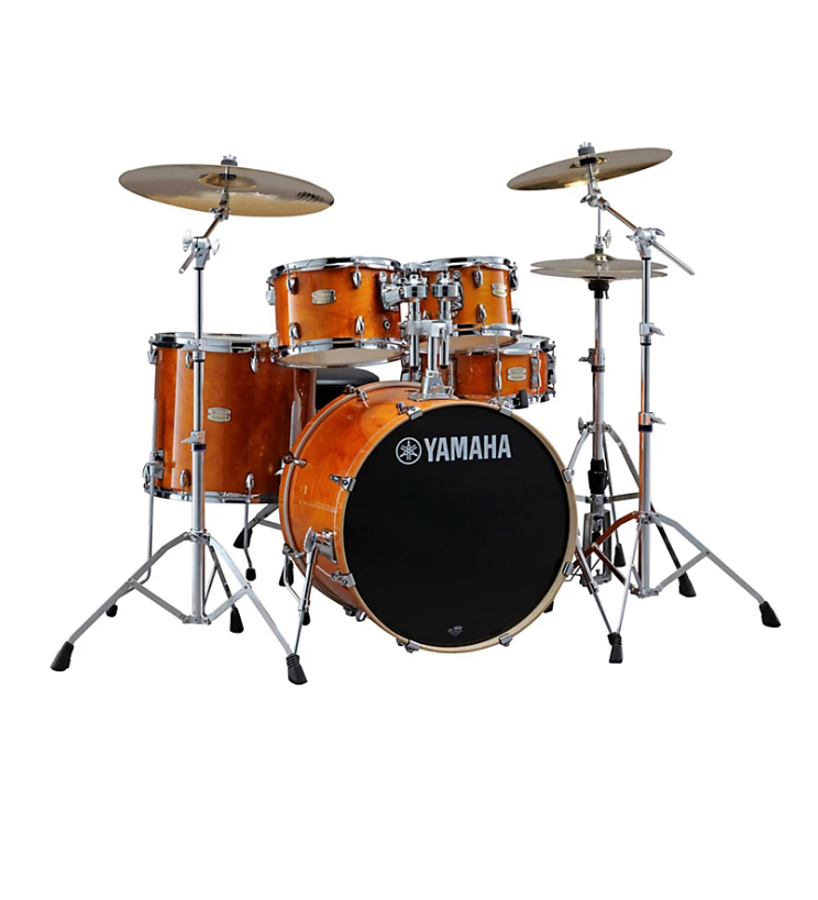 Yamaha Stage Custom Birch 5-Piece Shell Pack With 22" Bass Drum Honey Amber