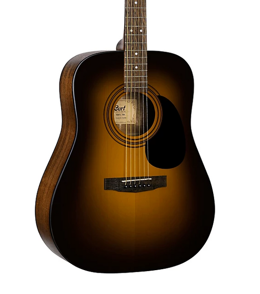 Cort AD810 Standard Series Dreadnought Acoustic Guitar Satin Sunburst