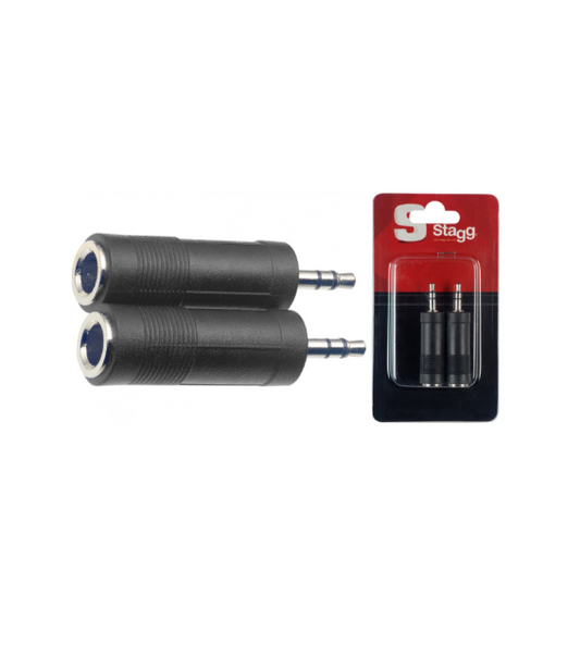 Stagg 1/4 inch to 1/8 inch Adapter -2 Pack