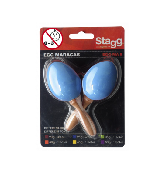 Stagg Egg Maracas - Blue 50g