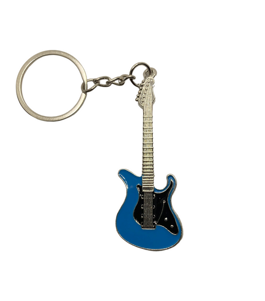 Electric Guitar Keychain - Blue