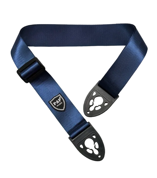 Seat belt Guitar Strap - Navy Blue