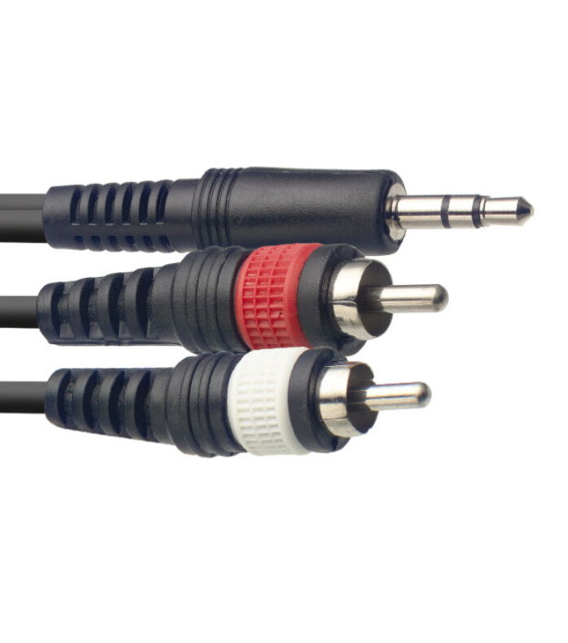 Stagg Y-Cable 1/8 Male - RCA Male - 10 ft.