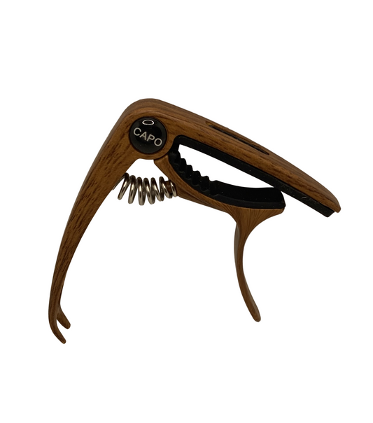 Capo w/ Pick Holder - Wood Grain