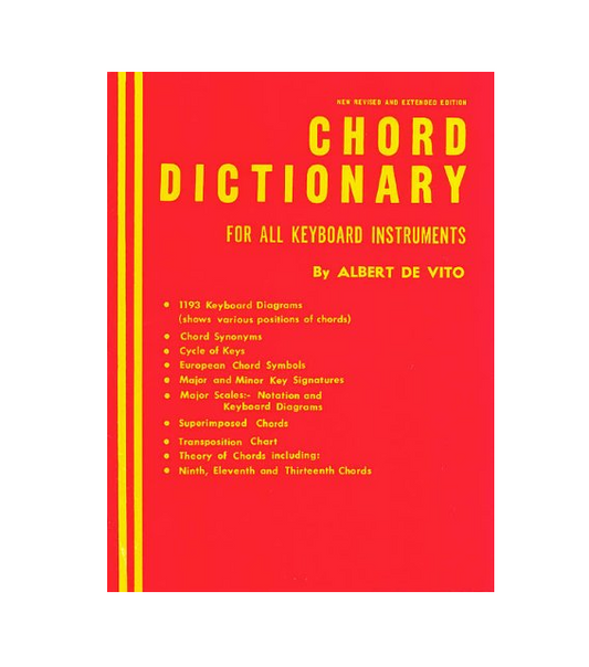 Chord Dictionary for Keyboard Instruments