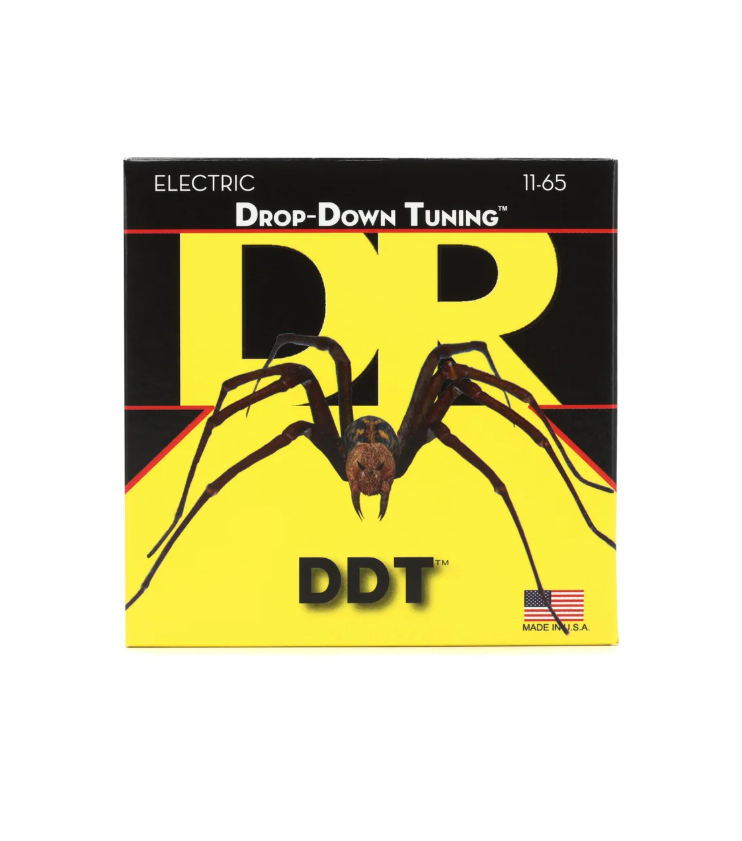 DR Strings DDT7-11 Drop-Down Tuning Nickel Plated Steel Electric Guitar Strings - .011-.065 Extra Heavy