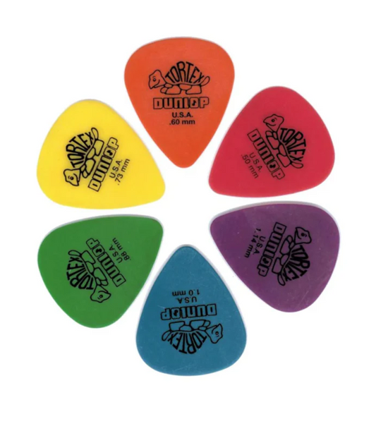 Dunlop Tortex Standard Guitar Picks 1 Dozen - Choose Size