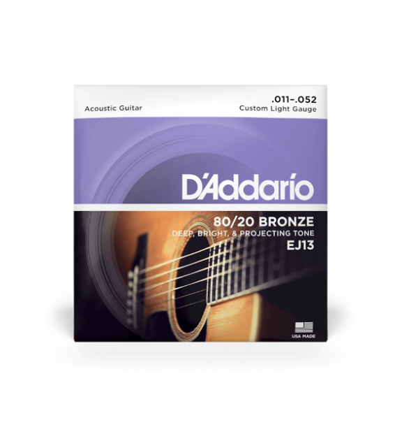 D'Addario EJ13 80/20 Acoustic Guitar Strings 11's