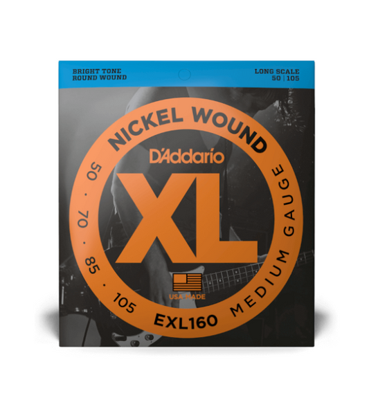 D'addario 50-105 Medium, Long Scale, XL Nickel Bass Strings
