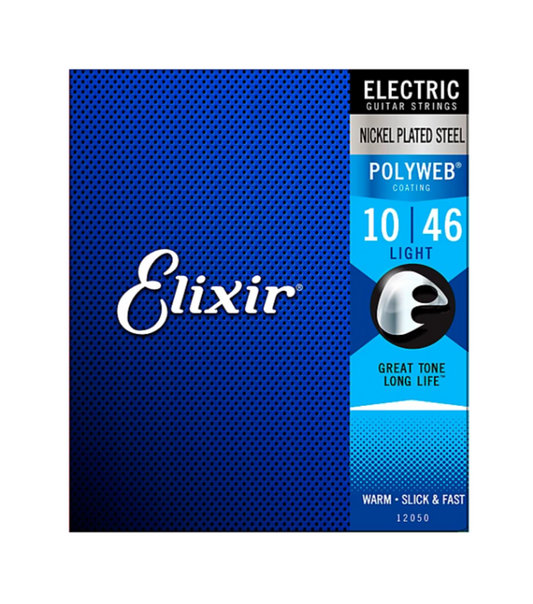 Elixir Nickel Plated Guitar Electric Strings With POLYWEB Coating, Light Gauge