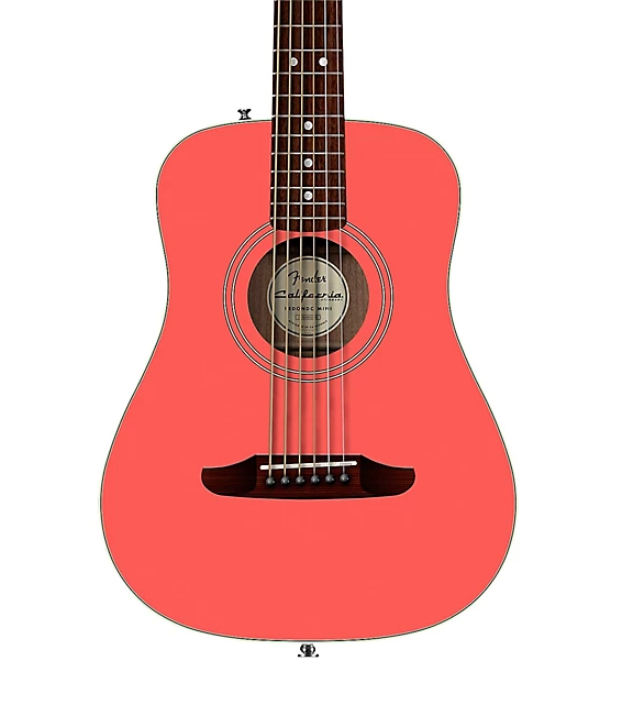 Fender California Standard Redondo Mini Acoustic Guitar Fiesta Red