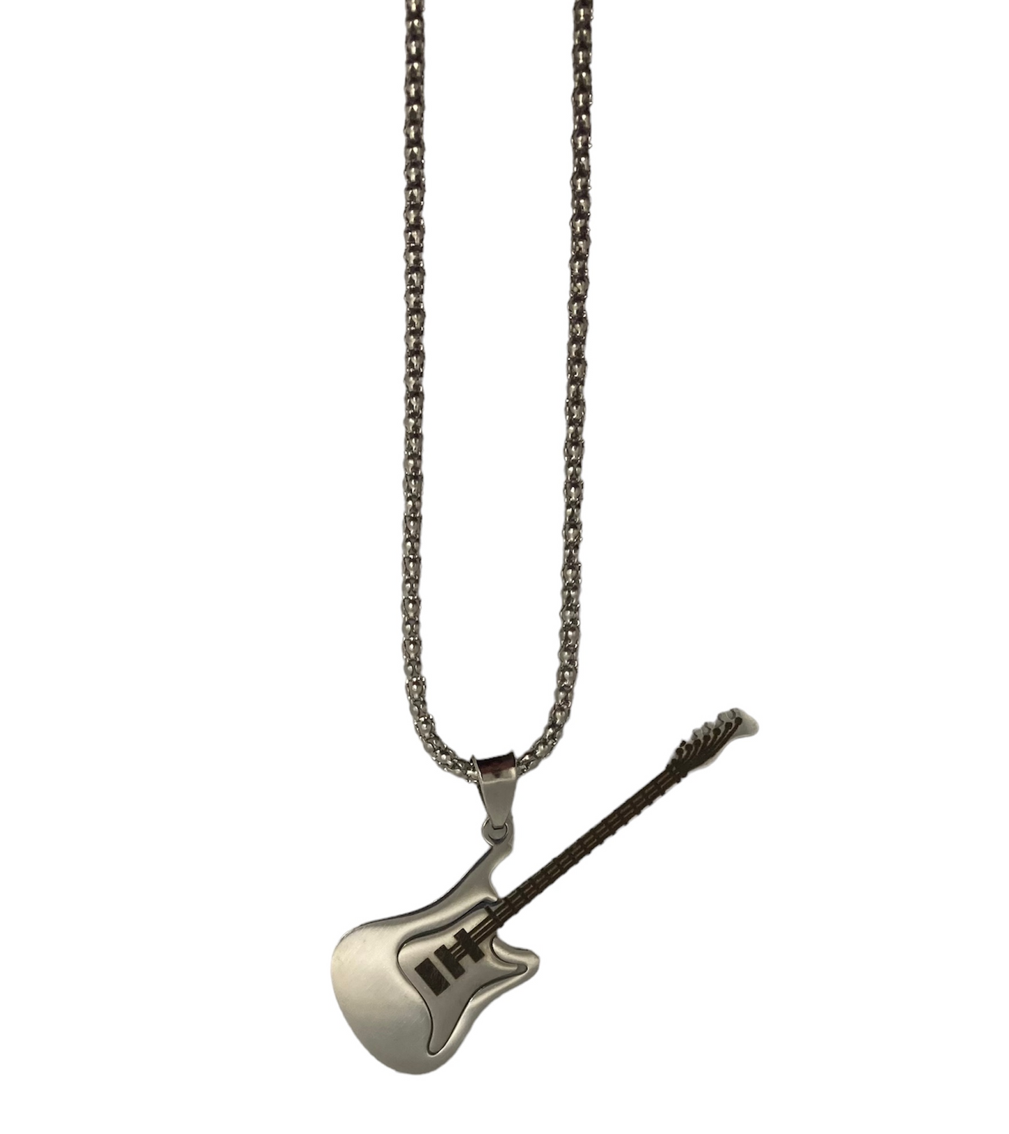 Guitar Necklace - Stainless Steel