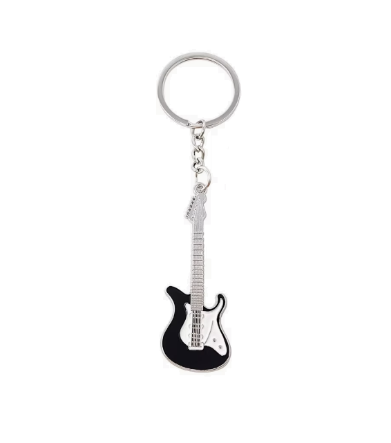 Electric Guitar Keychain - Double Cutaway - Various Colors