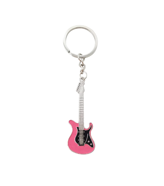 Electric Guitar Keychain - Double Cutaway - Various Colors