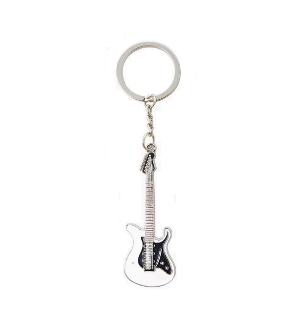 Electric Guitar Keychain - Double Cutaway - Various Colors
