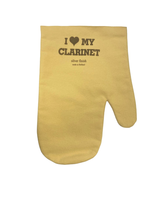 Superslick Polish Mitt, Treated for Clarinet, “I Love My Clarinet”